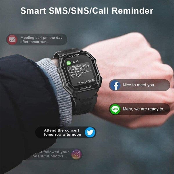 🔥Hot Sales Promotion🔥Udendørs Sports Three Defense Smart Watch