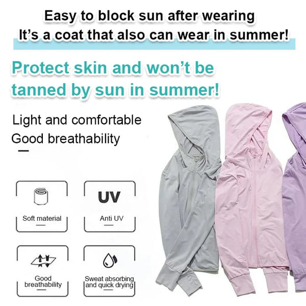[50 gange solbeskyttelse] Letvægts solbeskyttelsestøj til mænd og kvinder