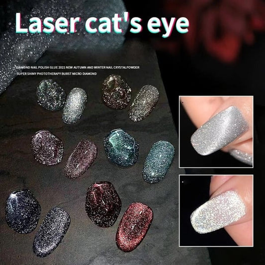 💎Laser Diamond Cat Eye Neglelak(🔥60kr kun i dag!🔥)