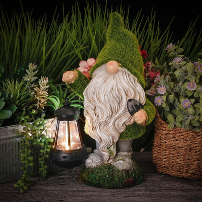 SOLAR GARDEN GNOME STATUE - LANTERNE【GRATIS VERDENSOMHÆVENDE FORSENDELSE】