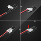 Dobbelt-wire plug-in stik med låsespænde (Jo mere du køber, jo flere rabatter får du)