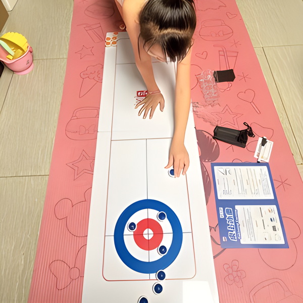 👨‍👩‍👧‍👦BORD CURLING TOY🏒 (ISHOCKEYBORD - GAME FAMILY PARTY)